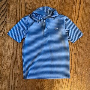 Vineyard Vines Blue Striped Kids Polo Shirt